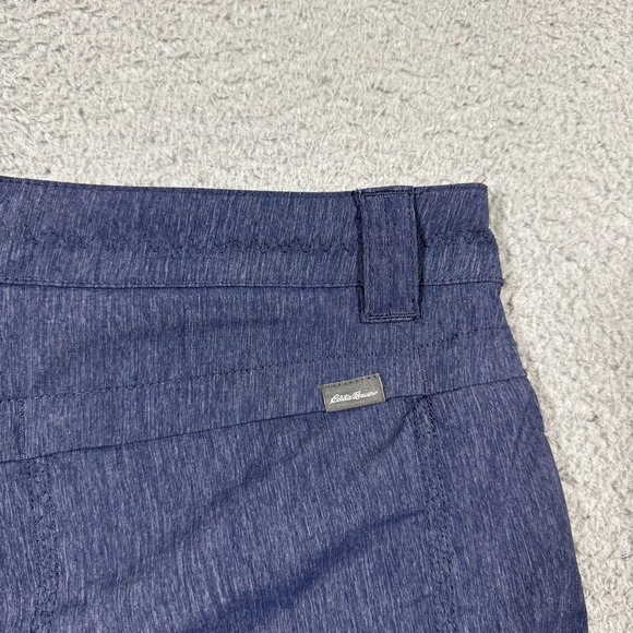 Eddie Bauer Travex Shorts Womens Sz T10 Blue Nylon Hiking Outdoors Travel - Picture 7 of 8